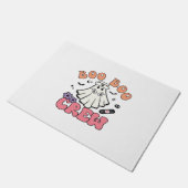 ブブークルーナースハロウィンおもしろい幽霊クラシックT ドアマット (アングル)