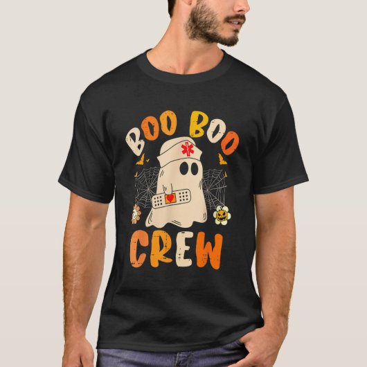 ブブークルー幽霊ハロウィーン救急医療隊員ナースRn Er Tシャツ (正面)