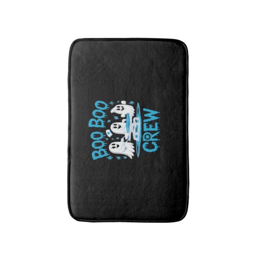 ブブークルー幽霊救急医療隊員ナースハロウィーンエッセン バスマット (正面縦)