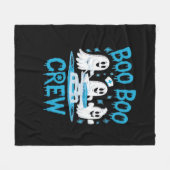 ブブークルー幽霊救急医療隊員ナースハロウィーンエッセン フリースブランケット (正面(横))