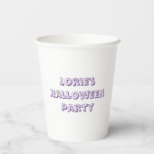 ブブーブビーブハロウィーン名前をカスタムする 紙コップ (裏面)