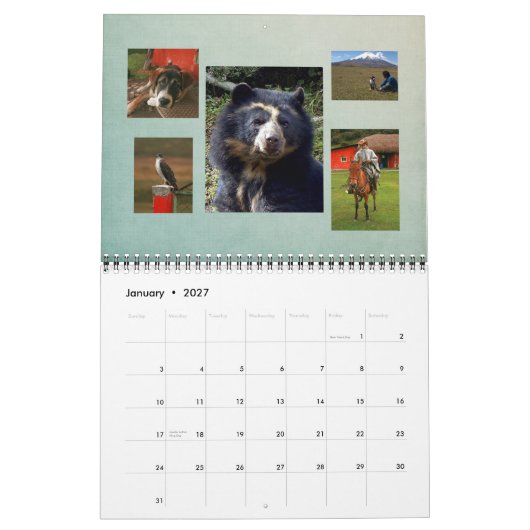 ブブ暦2011年 カレンダー (1月 2027)