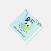 ブベイビーシャワーハロウィンブルーをテーマとしたかわいいパーティー スタンダードカクテルナプキン (角)