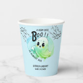 ブベイビーシャワーハロウィンブルーをテーマとしたかわいいパーティー 紙コップ (正面)