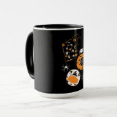 ブマスクスパイダーウィッチカボチャ模様 マグカップ (正面左)