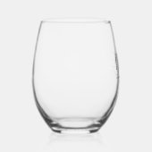 ブミニマルリッエレガントクタイポグラフィ ステムなしワイングラス (右)