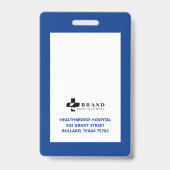 ブミニマルル縁どーフレーム医療写真IDとロゴ バッジ (裏面)