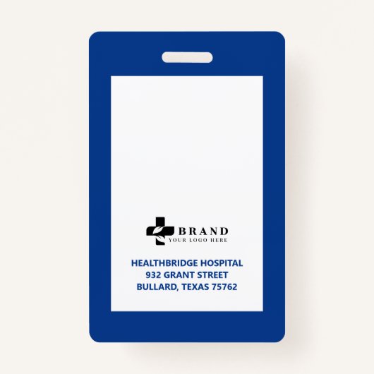 ブミニマルル縁どーフレーム医療写真IDとロゴ バッジ (裏面)