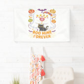 ブミンフォーエバーかわいい幽霊ブラックキャットラブハロー 横断幕 (インサイチュ)