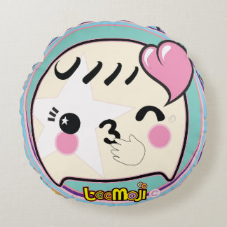 💖ブモジ©キッシーブピロー – 限定版 ラウンドクッション
