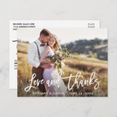 ブモダンラシのラヴ感謝していィー |の結婚写真 ポストカード (正面/裏面)
