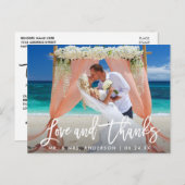 ブモダンラシの愛と感謝していの結婚気 ポストカード (正面/裏面)