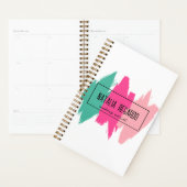 ブモダンラシカラフルストストロークのメイクアップアーティスト プランナー手帳 (ディスプレー)