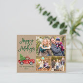 ブモダンラシスクリプトトラック3フォトクラフトホリデー ポストカード (スタンド正面)