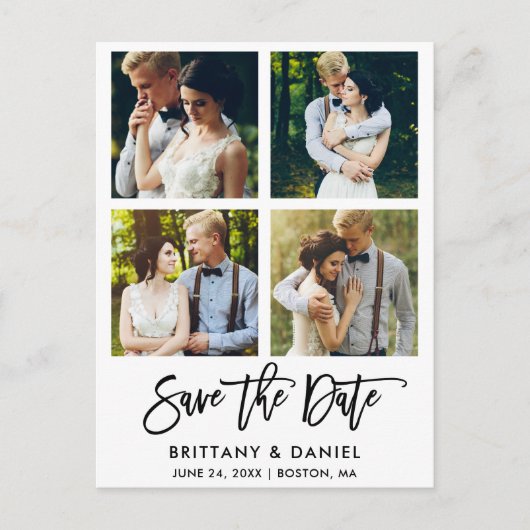 ブモダンラシスクリプト4写真保存日 ポストカード (正面)