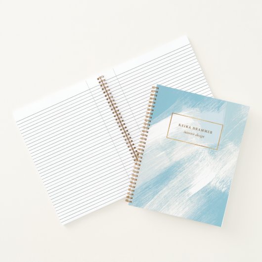 ブモダンラシストロースクブルーアクア ノートブック (内部)