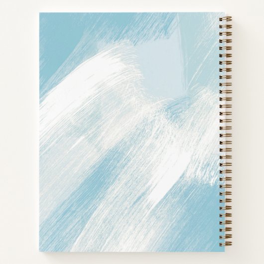 ブモダンラシストロースクブルーアクア ノートブック (裏面)