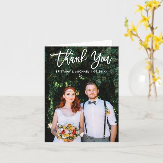 ブモダンラシス結婚クリプトの写真ありがとうご注意 カード (黄色い花)