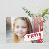 ブモダンラシメリーレターホリディフォトカード シーズンカード (スタンド正面)