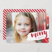 ブモダンラシメリーレターホリディフォトカード シーズンカード (正面/裏面)