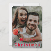 ブモダンラシ台本メリークリスマス写真はがき シーズンカード (正面)