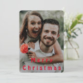 ブモダンラシ台本メリークリスマス写真はがき シーズンカード (スタンド正面)