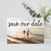 ブモダンラシ黒文字フォト結婚ズ セーブザデート (スタンド正面)