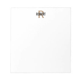 ブモダンラック金ゴールドモノグラムメモ帳 ノートパッド