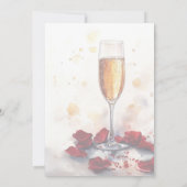 ブモダンランチ&バブリー水カラーブライダルシャワー 招待状 (裏面)