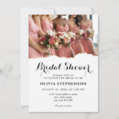 ブモダンリエレガントデスメイドブライダルシャワー 招待状 (正面)