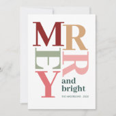 ブモダンリメリーークカスタムクリスマス シーズンカード (正面)