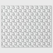 ブモダンリメリー・ホリデー ラッピングペーパー (フラット)