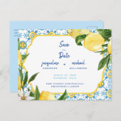 ブモダンルとレ地中海のモンズ日付を保存 案内ポストカード (正面/裏面)