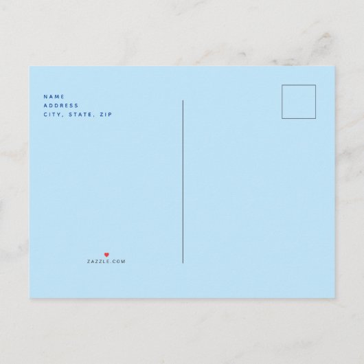 ブモダンルとレ地中海のモンズ日付を保存 案内ポストカード (裏面)