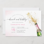 ブモダンルンチアンドバブリーシャンパーニュブライダルシャワー 招待状 (正面)