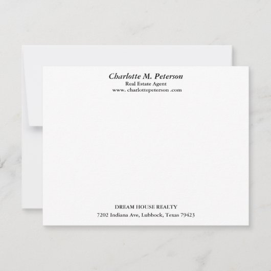 ブモダンルーハ実在ウスエステートエージェント  ノートカード (正面)