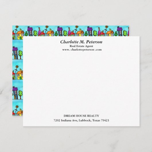 ブモダンルーハ実在ウスエステートエージェント ノートカード (正面/裏面)