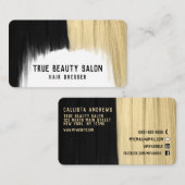 ブモダンロアートンドブラックヘアドレッサー 名刺 (正面/裏面)