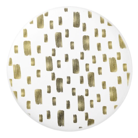 ブモダン絵を描ラシ金ゴールド銅光沢 セラミックノブ (正面)