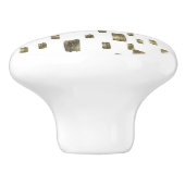 ブモダン絵を描ラシ金ゴールド銅光沢 セラミックノブ (側面)