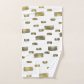 ブモダン絵を描ラシ金ゴールド銅光沢 バスタオルセット (ハンドタオル)