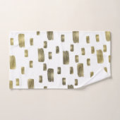 ブモダン絵を描ラシ金ゴールド銅光沢 バスタオルセット (ハンドタオル)