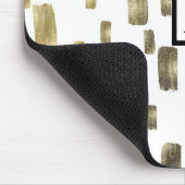 ブモダン絵を描ラシ金ゴールド銅光沢 マウスパッド (コーナー)