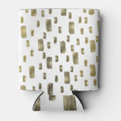 ブモダン絵を描ラシ金ゴールド銅光沢 缶クーラー (正面)