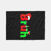 ブラおもしろいことわざブロティーンズボーイズキッズクリスマスパ フリースブランケット (正面(横))