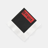 ブラおもしろいミームことわざブラザーグリーティングギフトティーン 縁ありカクテルナプキン (角)