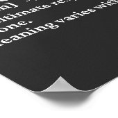 ブラおもしろいー定義 ポスター (角)