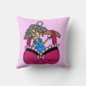 ブラおよびしわのユーモア クッション (裏面)