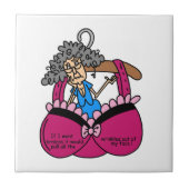 ブラおよびしわのユーモア タイル (正面)