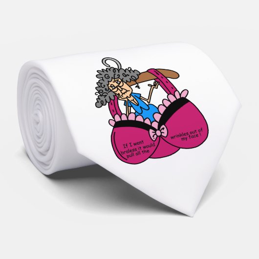 ブラおよびしわのユーモア ネクタイ (ロール)